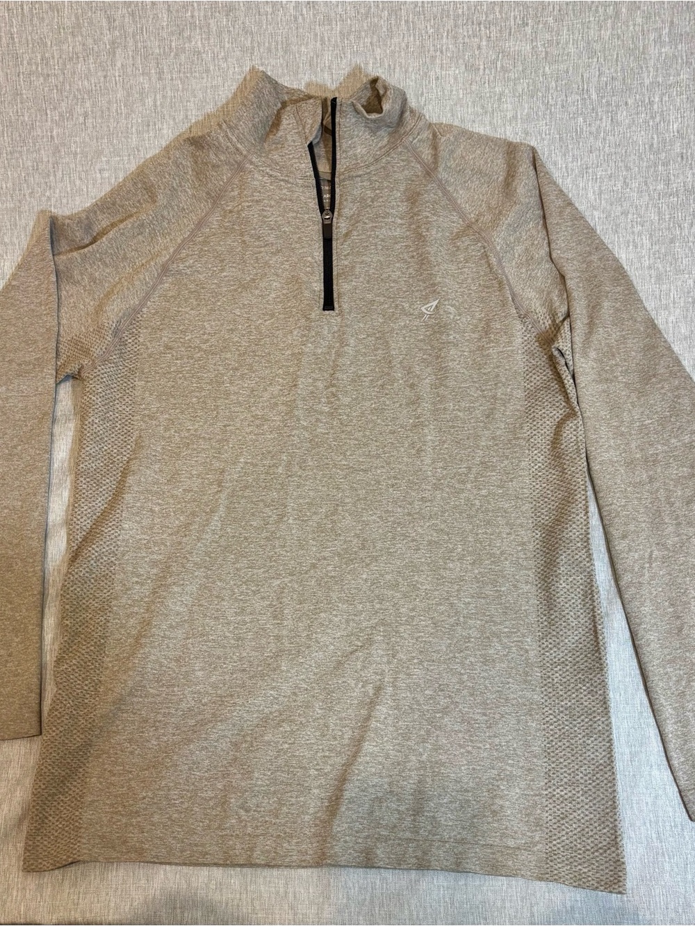 Primark Heather Gray Zip-Front Athletic Top